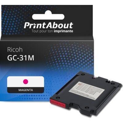 Cartouche compatible Ricoh GC-31M (405690) - Magenta