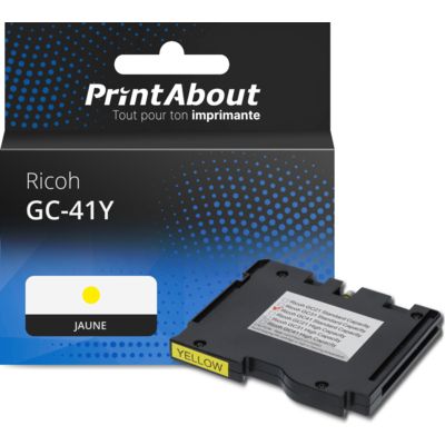 Cartouche compatible Ricoh GC-41Y (405764) - Jaune