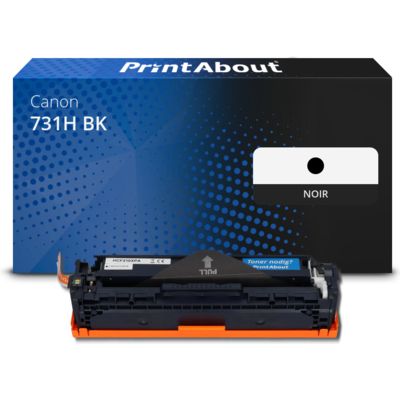 Toner compatible Canon 731H BK - Noir - Grande capacité