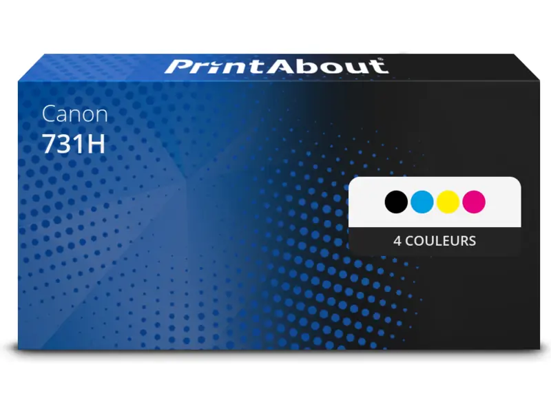 Pack 4 Compatibles Toner Laser Pour Canon 731 - Grande Capacité | Paris Dakar Shopping