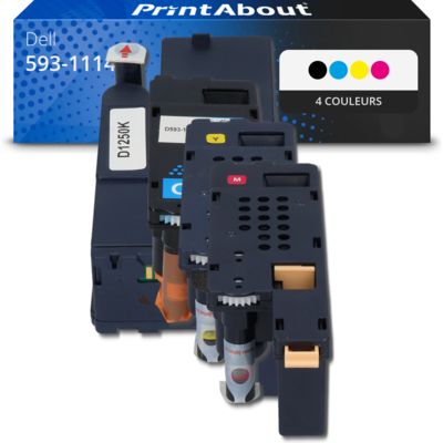 Toner compatible Dell 593-11140 (810WH) - 4 couleurs - Multipack