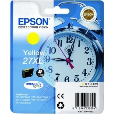 Epson 27XL (C13T27144012) Inktcartridge Geel Hoge capaciteit
