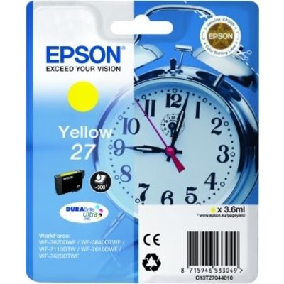 Epson 27 (C13T27044012) - Jaune - Cartouche d'encre