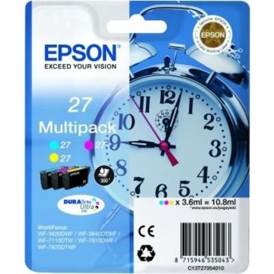 Epson 27 (C13T27054012) - 3-couleurs - Cartouche d'encre - Multipack