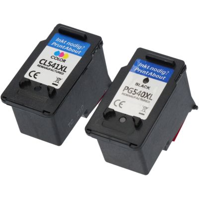 Huismerk Canon PG-540 XL / CL-541 XL Inktcartridge Zwart + 3 kleuren Multipack Hoge capaciteit