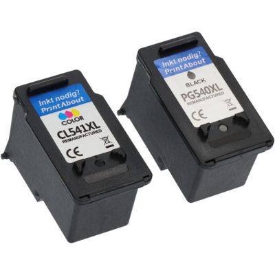 Huismerk Canon PG-540 XL / CL-541 XL Inktcartridge Zwart + 3 kleuren Multipack Hoge capaciteit