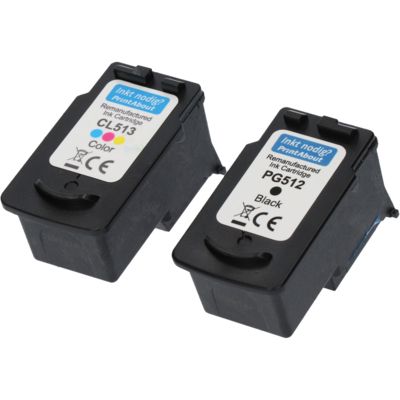 Cartouche compatible Canon PG-512 / CL-513 - Noir + 3 couleurs - Grande capacité - Multipack