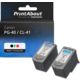 Cartouche compatible Canon PG-40 / CL-41 - Noir + 3 couleurs - Multipack