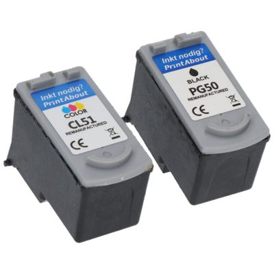 Cartouche compatible Canon PG-50 / CL-51 - Noir + 3 couleurs - Multipack
