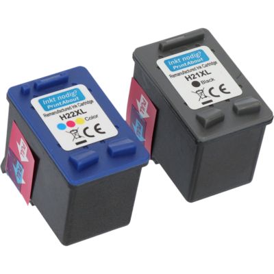 Huismerk HP 21 (SD367AE) Inktcartridge Zwart + 3 kleuren Multipack 