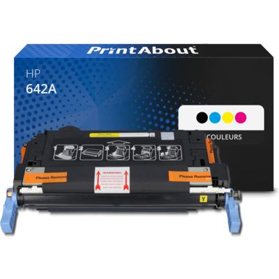 Toner compatible HP 642A (CB400A) - 4 couleurs - Multipack