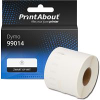 Huismerk Dymo 99014 (S0722430 (zonder chip)) Etiket Zwart op wit (54 mm x 101 mm)