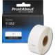 Huismerk Dymo 11352 (S0722520) Etiket Zwart op wit (25 mm x 54  mm)