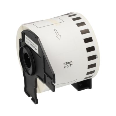 Étiquette compatible Brother DK-22205 - (62 mm) - Noir sur blanc