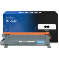 Toner compatible Brother TN-2220 - pack de 2 - Noir - Grande capacité - Multipack