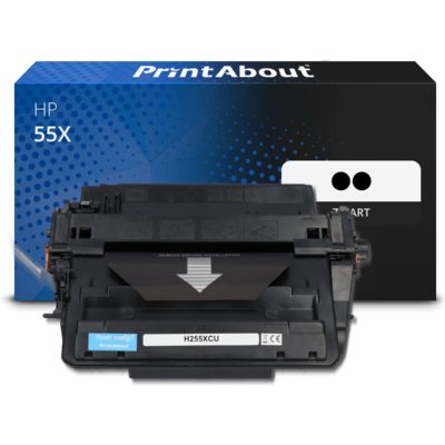 Huismerk HP 55X (CE255XD) Toner 2x Zwart Hoge capaciteit - Multipack