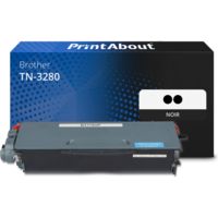 Toner compatible Brother TN-3280 - 2x Noir - Grande capacité - Multipack