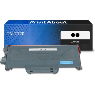 PrintAbout Huismerk vervangt Brother TN-2120 Toner 2x Zwart Hoge capaciteit - Multipack