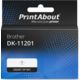 Huismerk Brother DK-11201 Etiket Zwart op wit (29 mm x 90 mm) 5 rollen