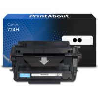 Toner compatible Canon 724H - 2x Noir - Grande capacité - Multipack
