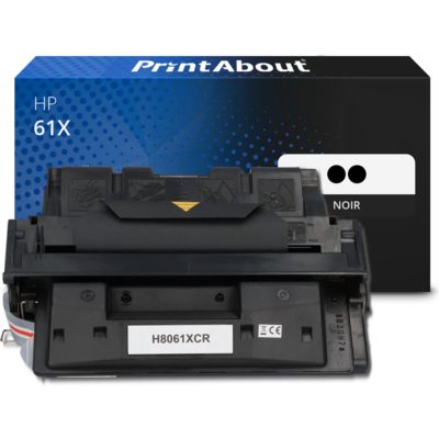 Toner compatible HP 61X (C8061XD) - 2x Noir - Grande capacité - Multipack
