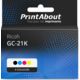 Cartouche compatible Ricoh GC-21K (405532) - 4 couleurs - Multipack