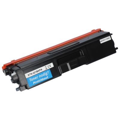 PrintAbout Huismerk vervangt Brother TN-321BK Toner Zwart