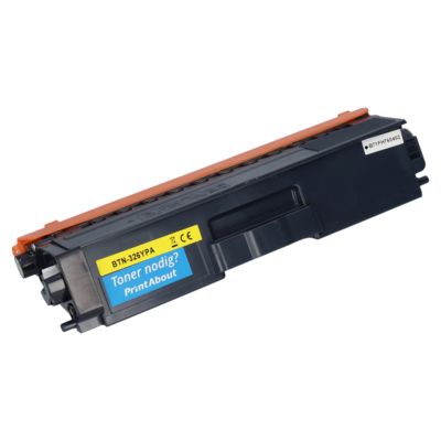 PrintAbout Huismerk vervangt Brother TN-326Y Toner Geel Hoge capaciteit