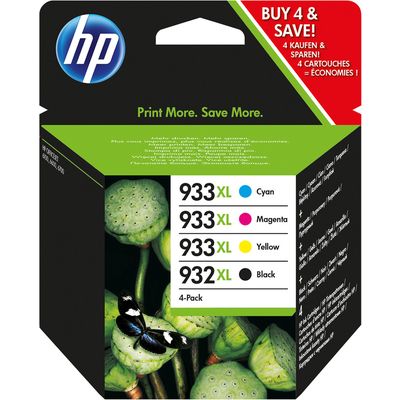 HP 932XL / 933XL (C2P42AE) - 4 couleurs - Cartouche d'encre - Grande capacité - Multipack