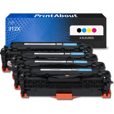 Huismerk HP 312X (CF380X) Toner 4-kleuren Multipack Hoge capaciteit