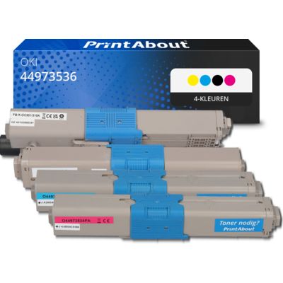 Huismerk OKI 44973536 Toner 4-kleuren Multipack