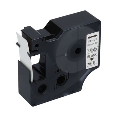 Huismerk Dymo 45803 (S0720830) Tape Zwart op wit (19 mm)