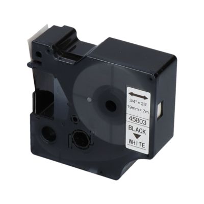 Huismerk Dymo 45803 (S0720830) Tape Zwart op wit (19 mm)