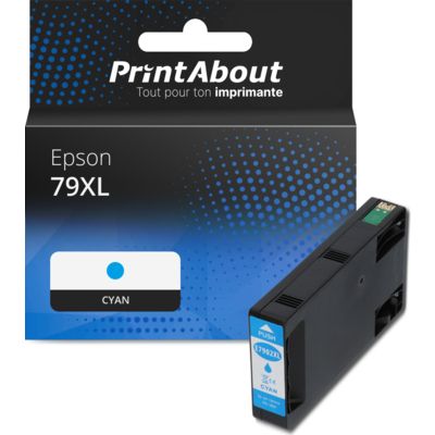 Cartouche compatible Epson 79XL (T79024010) - Cyan - Grande capacité