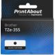 Ruban compatible Brother TZe-355 - (24 mm) - Blanc sur noir