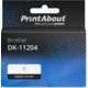 Huismerk Brother DK-11204 Etiket Zwart op wit (17 mm x 54  mm)