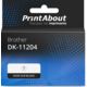 Étiquette compatible Brother DK-11204 - (17 mm x 54 mm) - Noir sur blanc