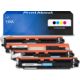 Toner compatible HP 130A (CF350A) - 4 couleurs - Multipack