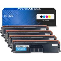 PrintAbout Huismerk vervangt Brother TN-326 Toner 4-kleuren Multipack Hoge capaciteit