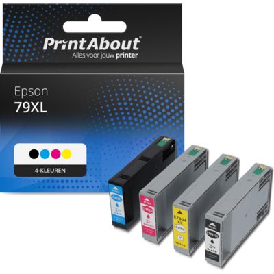 Huismerk Epson 79XL (T79014010) Inktcartridge 4-kleuren Multipack Hoge capaciteit