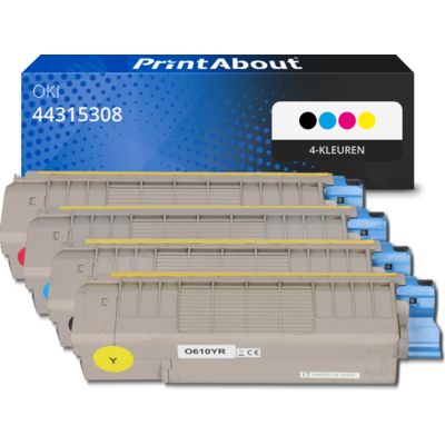 Huismerk OKI 44315308 Toner 4-kleuren Multipack