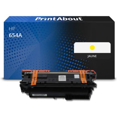 Toner compatible HP 654A (CF332A) - Jaune