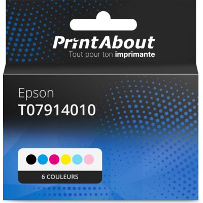Cartouche compatible Epson T07914010 - 6 couleurs - Multipack