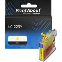 PrintAbout Huismerk vervangt Brother LC-223Y Inktcartridge Geel