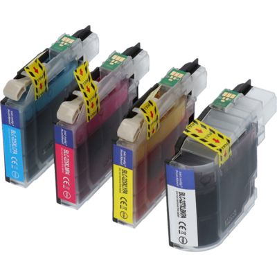 PrintAbout Huismerk vervangt Brother LC-227XLVALBP Inktcartridge 4-kleuren Multipack Hoge capaciteit