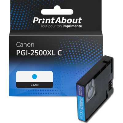 Cartouche compatible Canon PGI-2500XL C - Cyan - Grande capacité