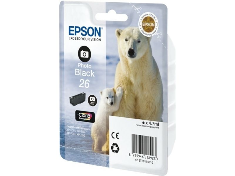 EPSON Tinte für EPSON Expression XP-600, foto schwarz