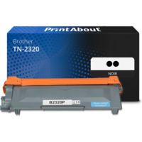 Toner compatible TN-2320 - pack de 2 - Noir - Grande capacité - Multipack