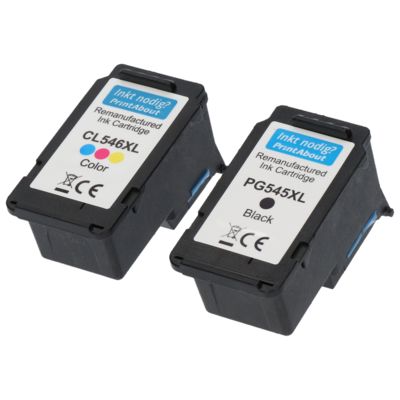 Cartouche compatible Canon PG-545XL / CL-546XL - Noir + 3 couleurs - Grande capacité - Multipack