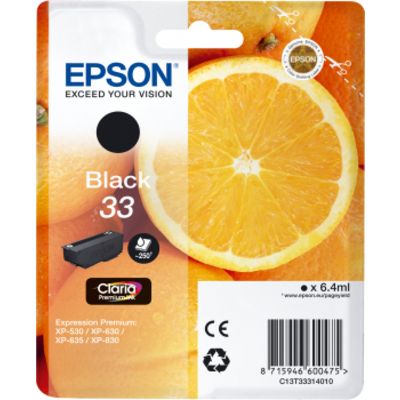 Epson 33 (C13T33314012) Inktcartridge Zwart